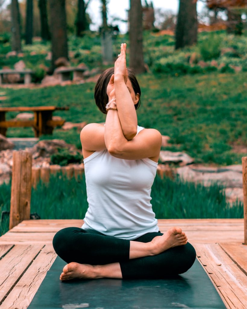 le yoga en jardin